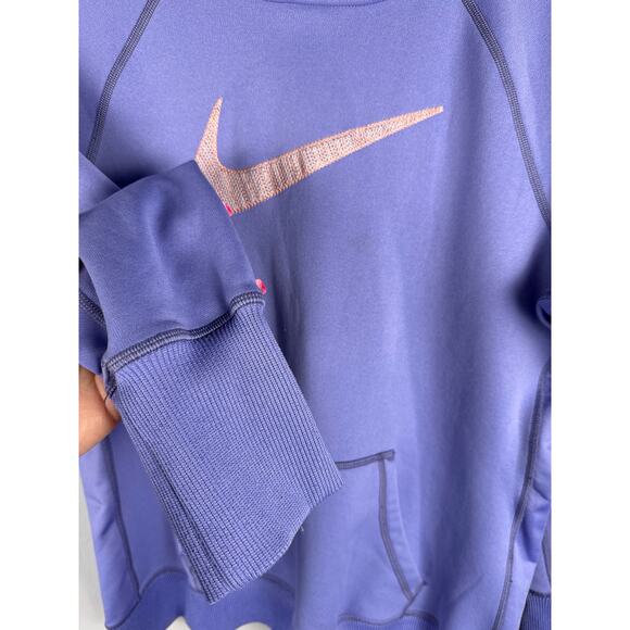 Nike Therma Fit Swoosh Logo Pullover Long Sleeve Hoodie Lavender Size‎ Large - Picture 4 of 8